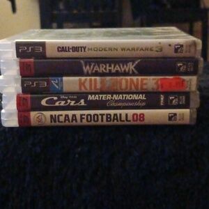 PS3 VIDEO GAMES SET OF 5